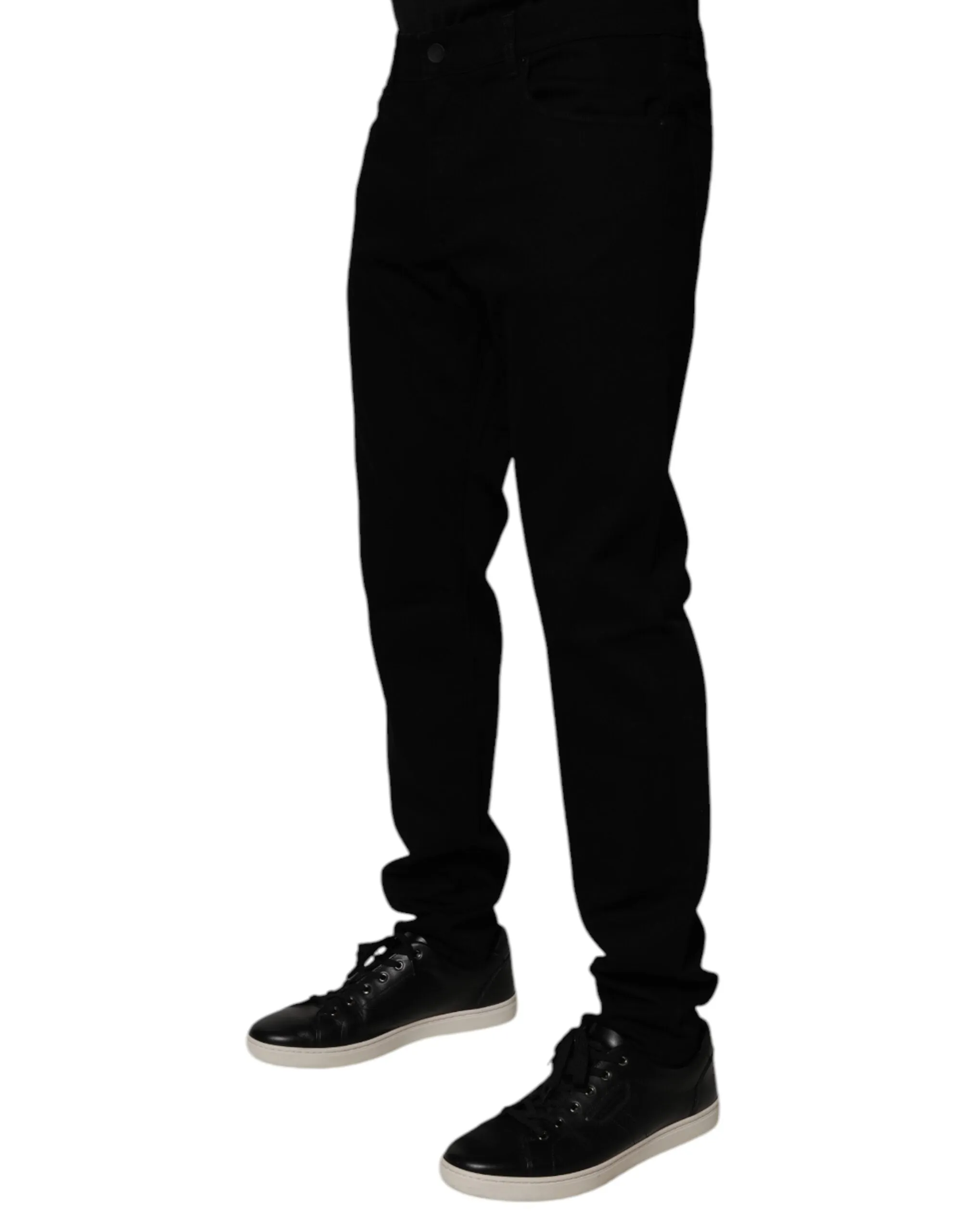 Dolce & Gabbana Cotton Stretch Slim Fit Men blue Men's Jeans