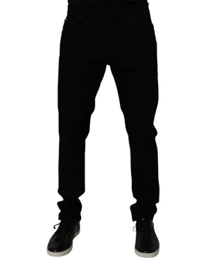 Dolce & Gabbana Cotton Stretch Slim Fit Men blue Men's Jeans