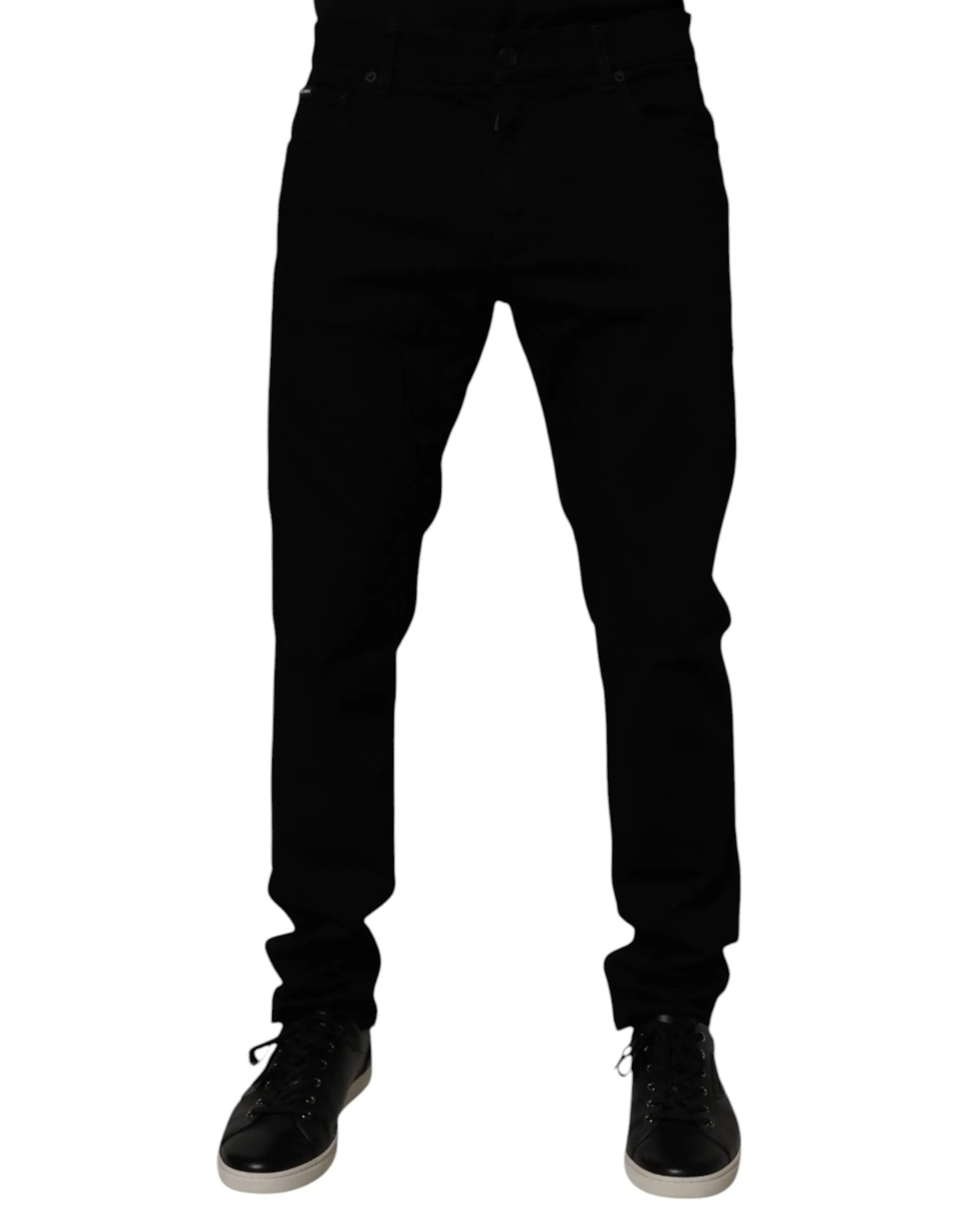 Dolce & Gabbana Cotton Stretch Slim Fit Men blue Men's Jeans