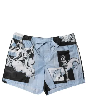 Dolce & Gabbana Statue Print Cotton Mens Men's Shorts