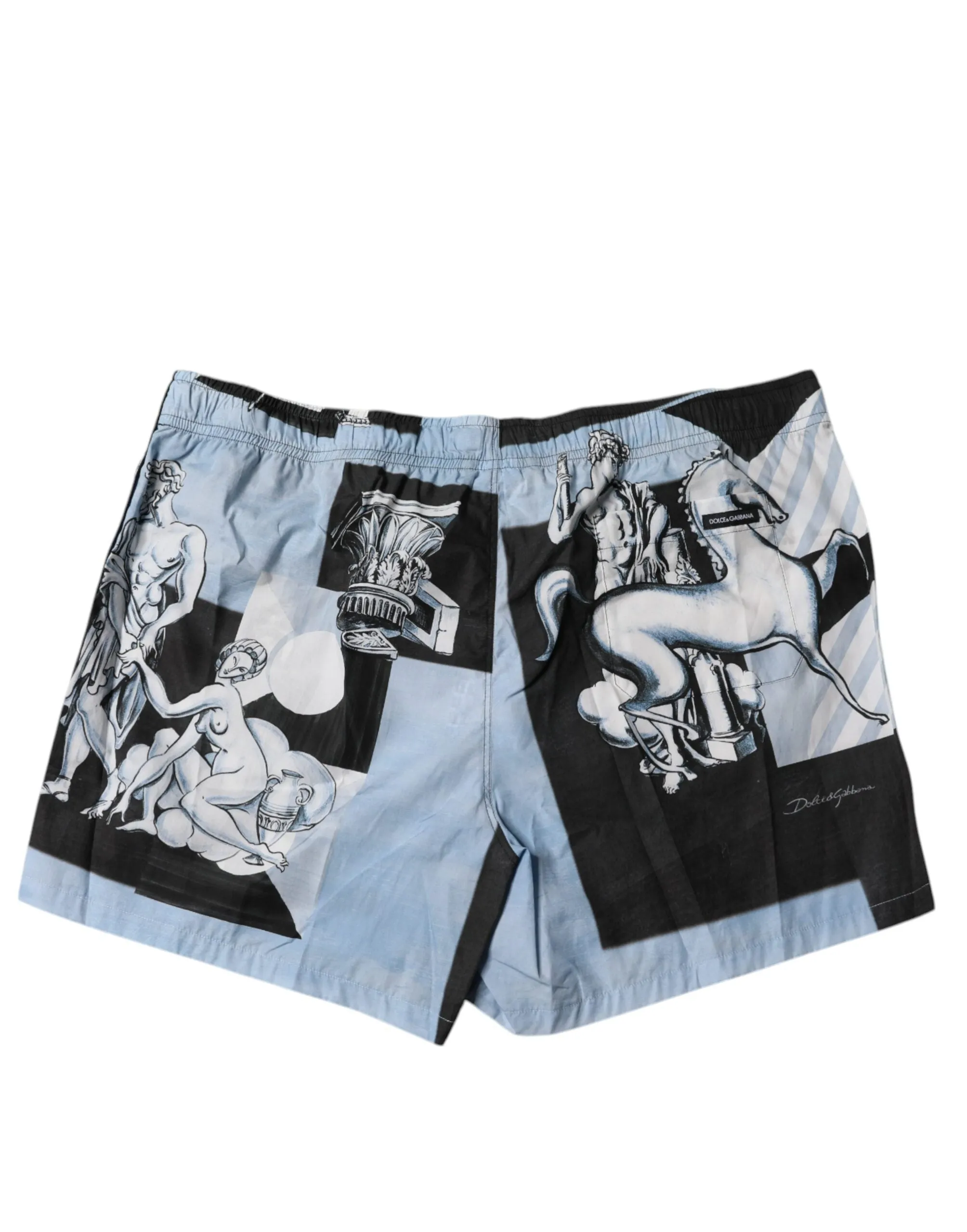 Dolce & Gabbana Statue Print Cotton Mens Men's Shorts