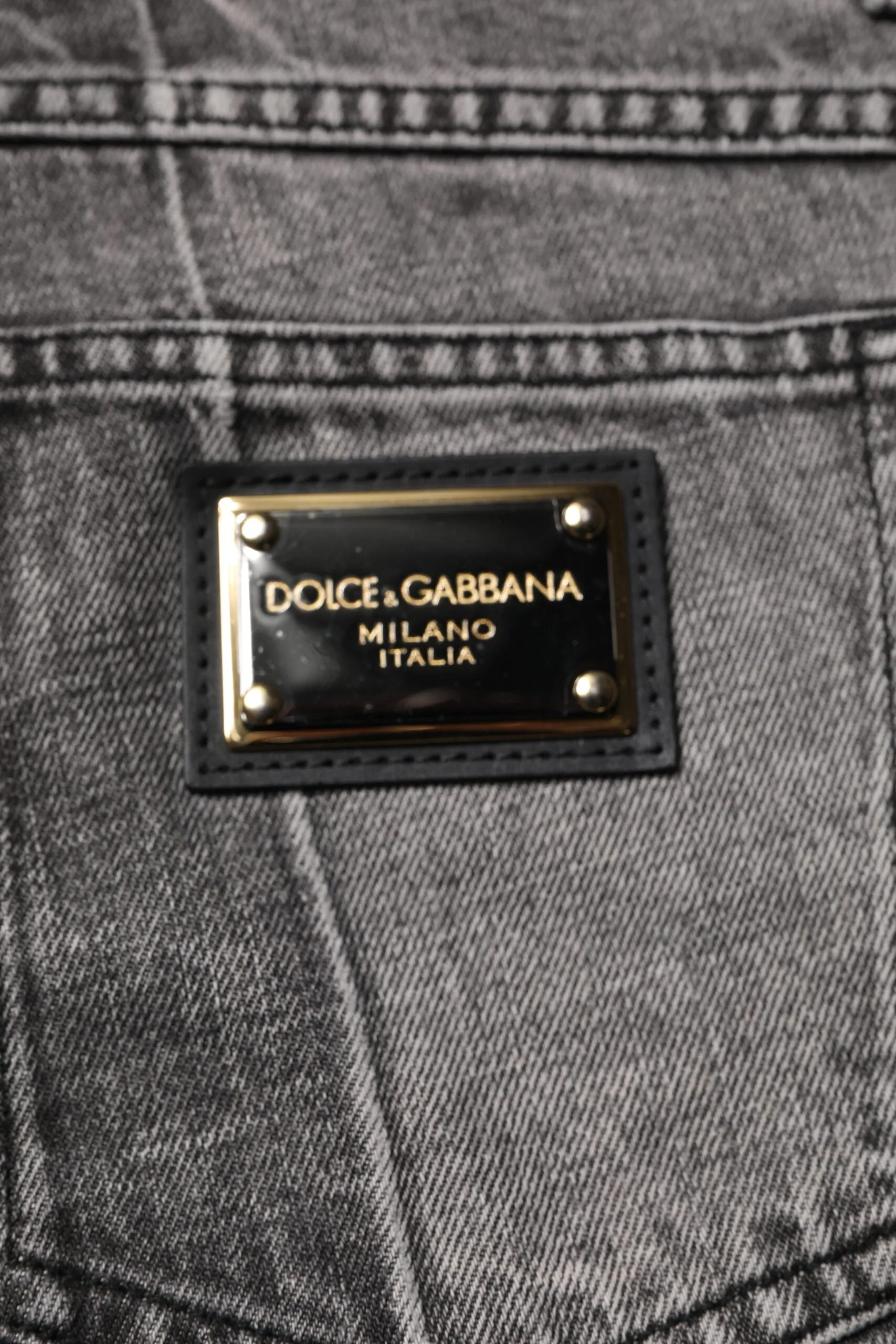 Dolce & Gabbana Two Tone Cotton blue Men's Jeans