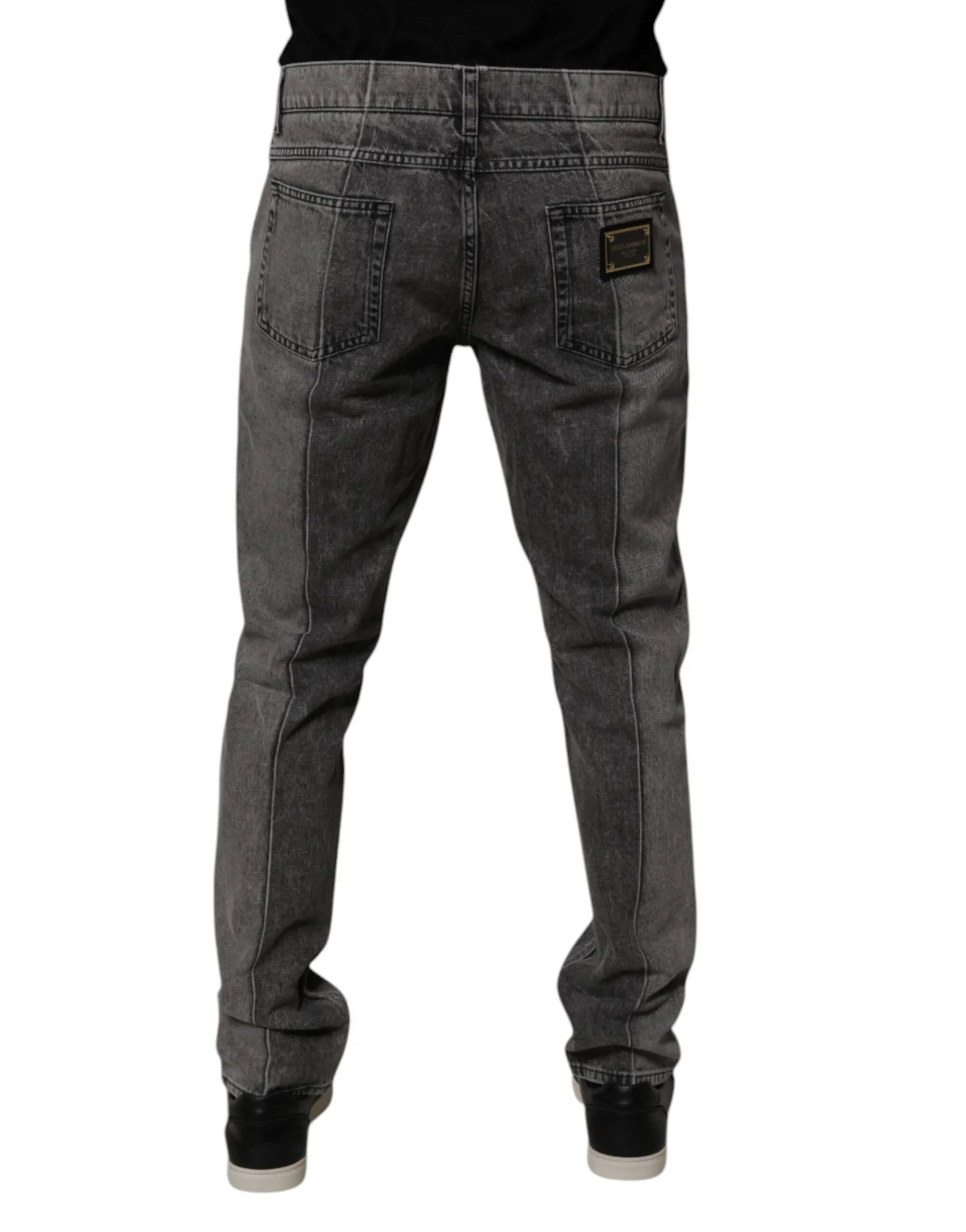 Dolce & Gabbana Two Tone Cotton blue Men's Jeans