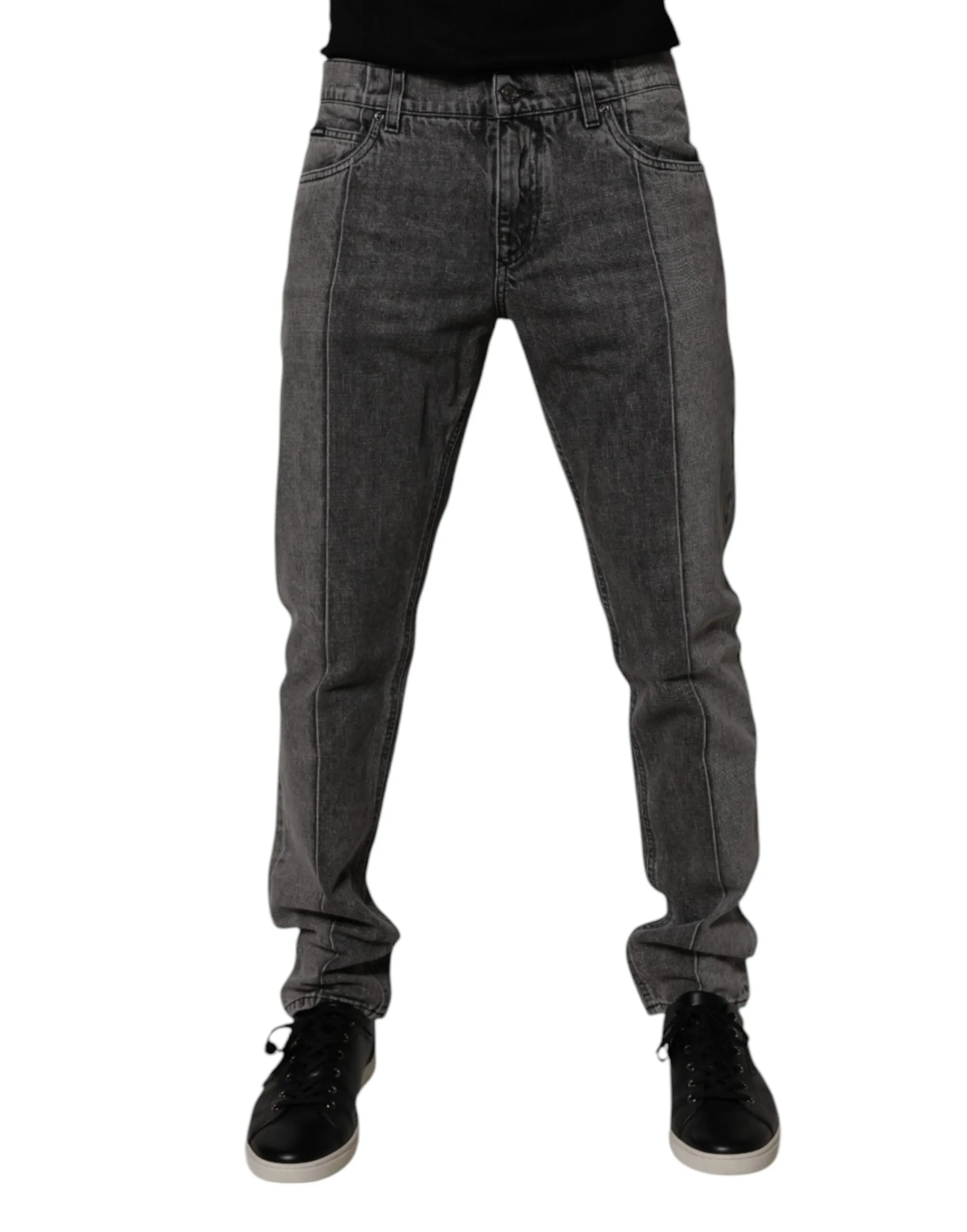 Dolce & Gabbana Two Tone Cotton blue Men's Jeans