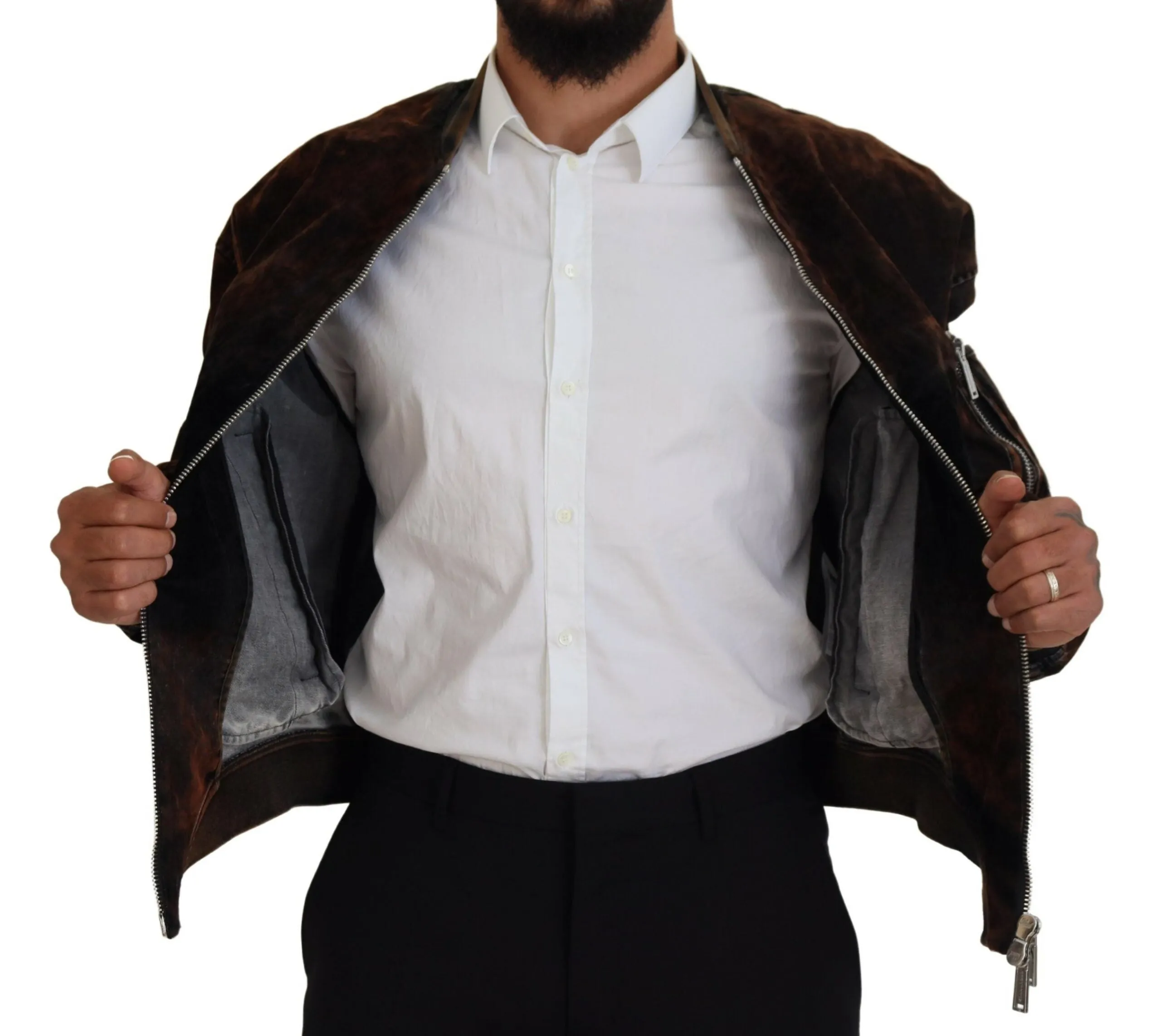 Dsqua²  Cotton Bomber Zipper Pocket Sleeves Men's Jacket