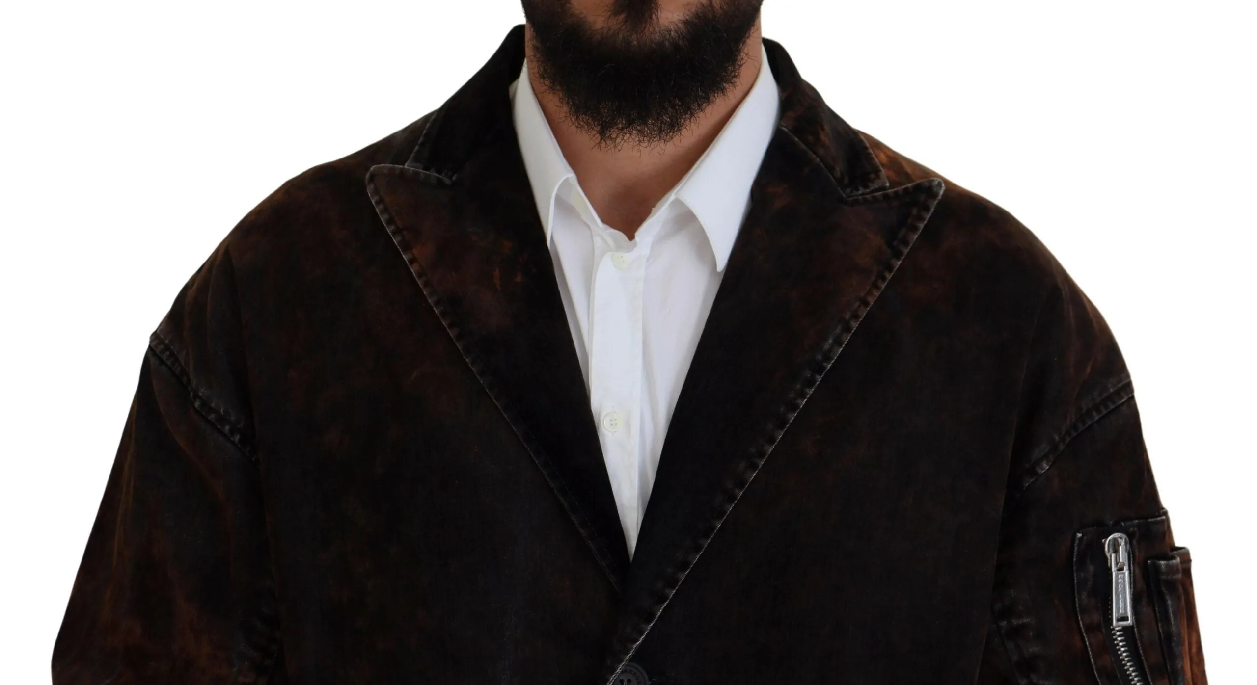 Dsqua²  Full Button Men Long Coat Cotton Men's Jacket