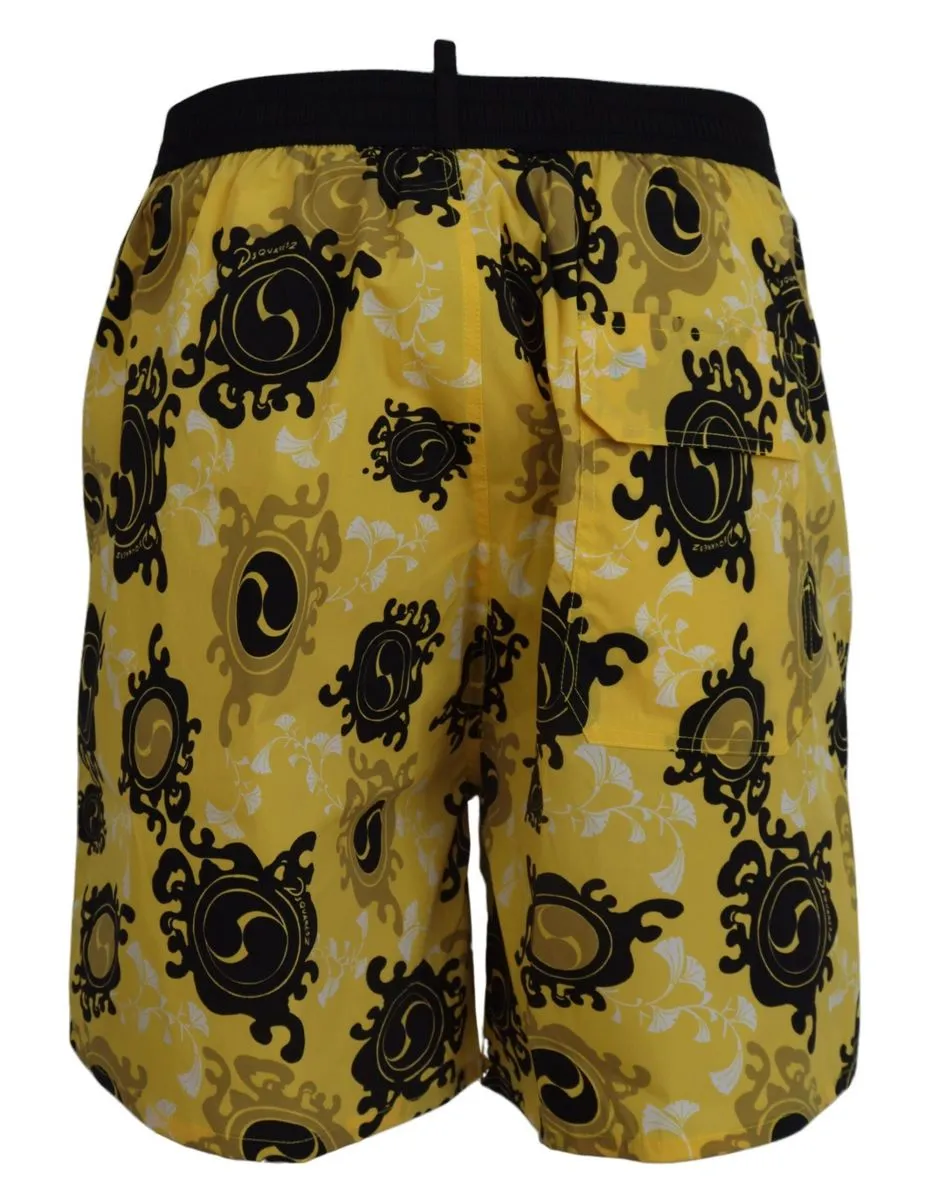 Dsqua²   Printed Men Beachwear Shorts Men's Swimwear