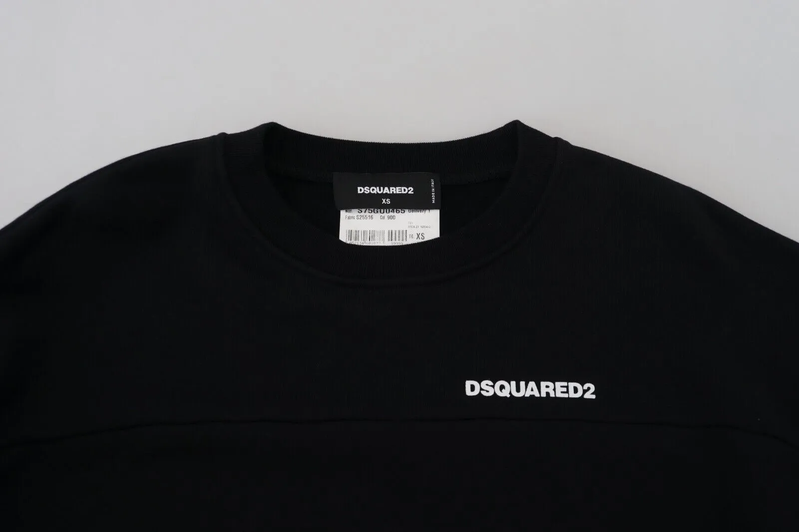 Dsquared² Cotton Printed Women Long Sleeve Women's Sweater (Pre-Owned)