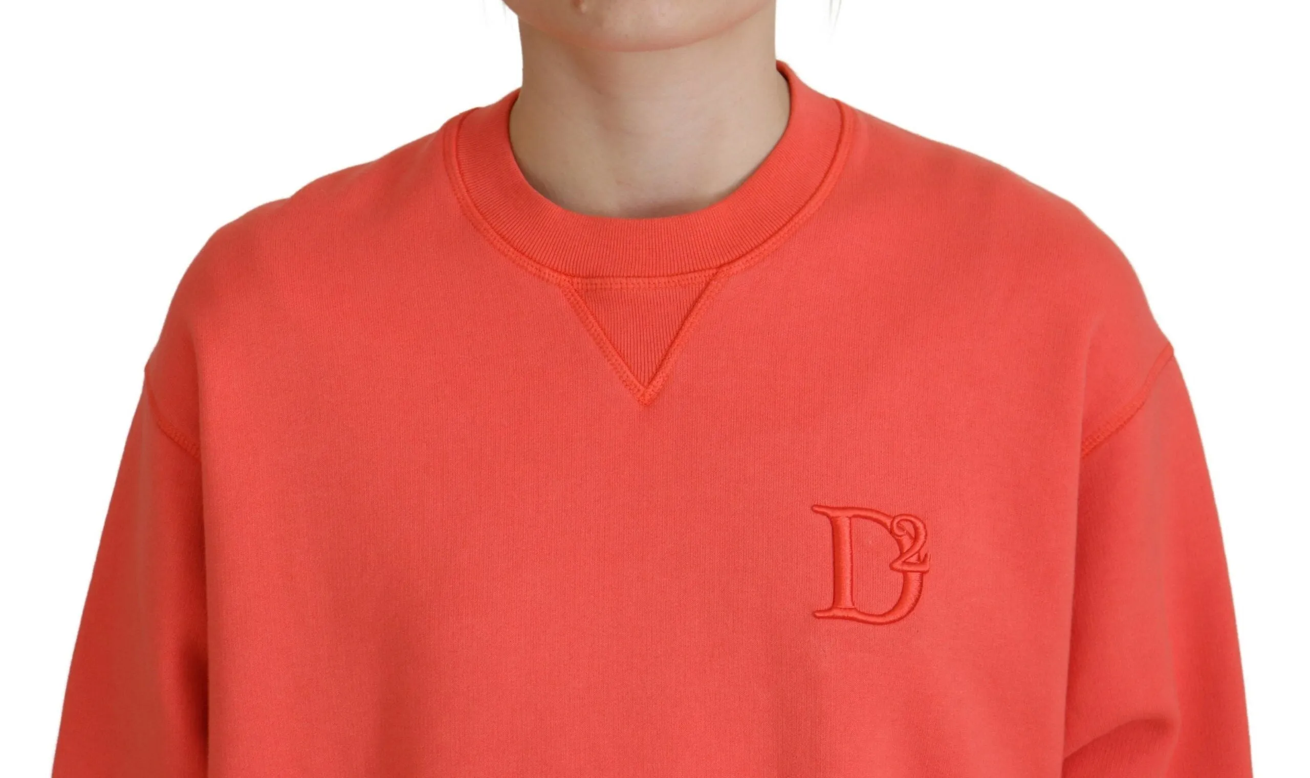 Dsquared² Logo Embroidery Women Long Sleeve Women's Sweater (Pre-Owned)