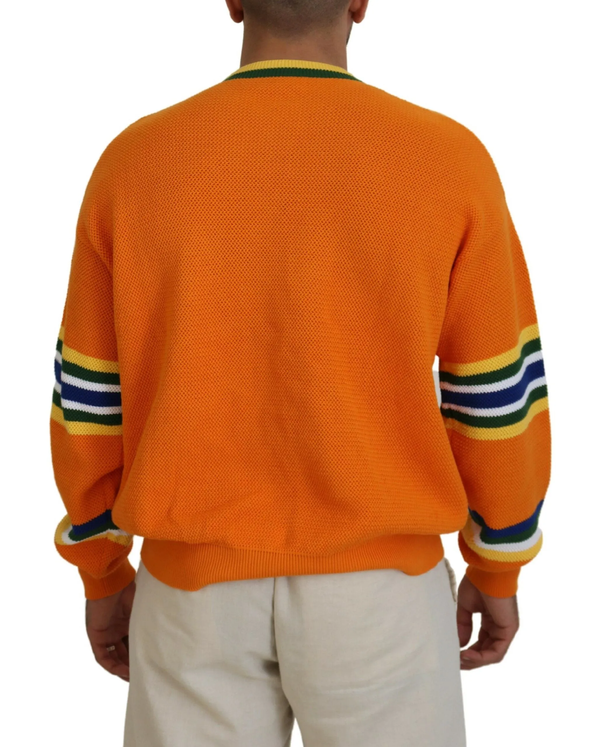 Dsquared² Printed Long Sleeves Men Pullover Men's Sweater (Pre-Owned)