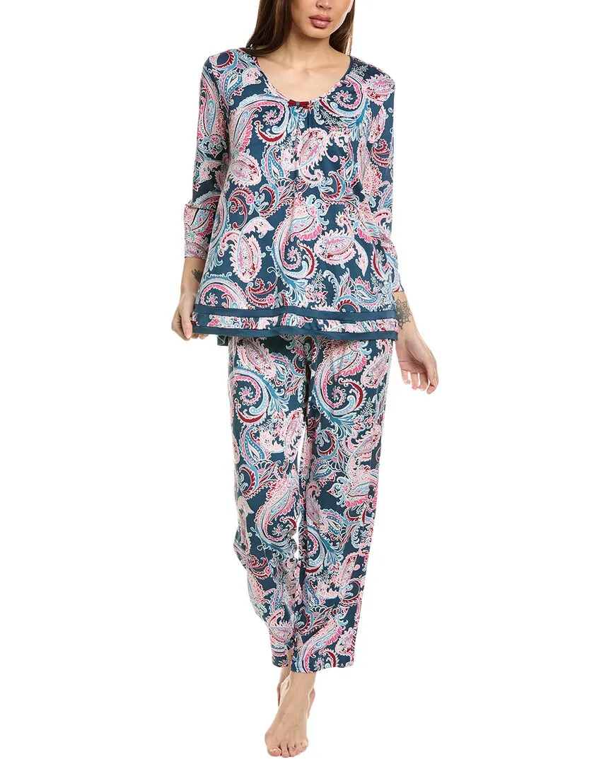 Ellen Tracy 2pc Top & Pant Pajama Set