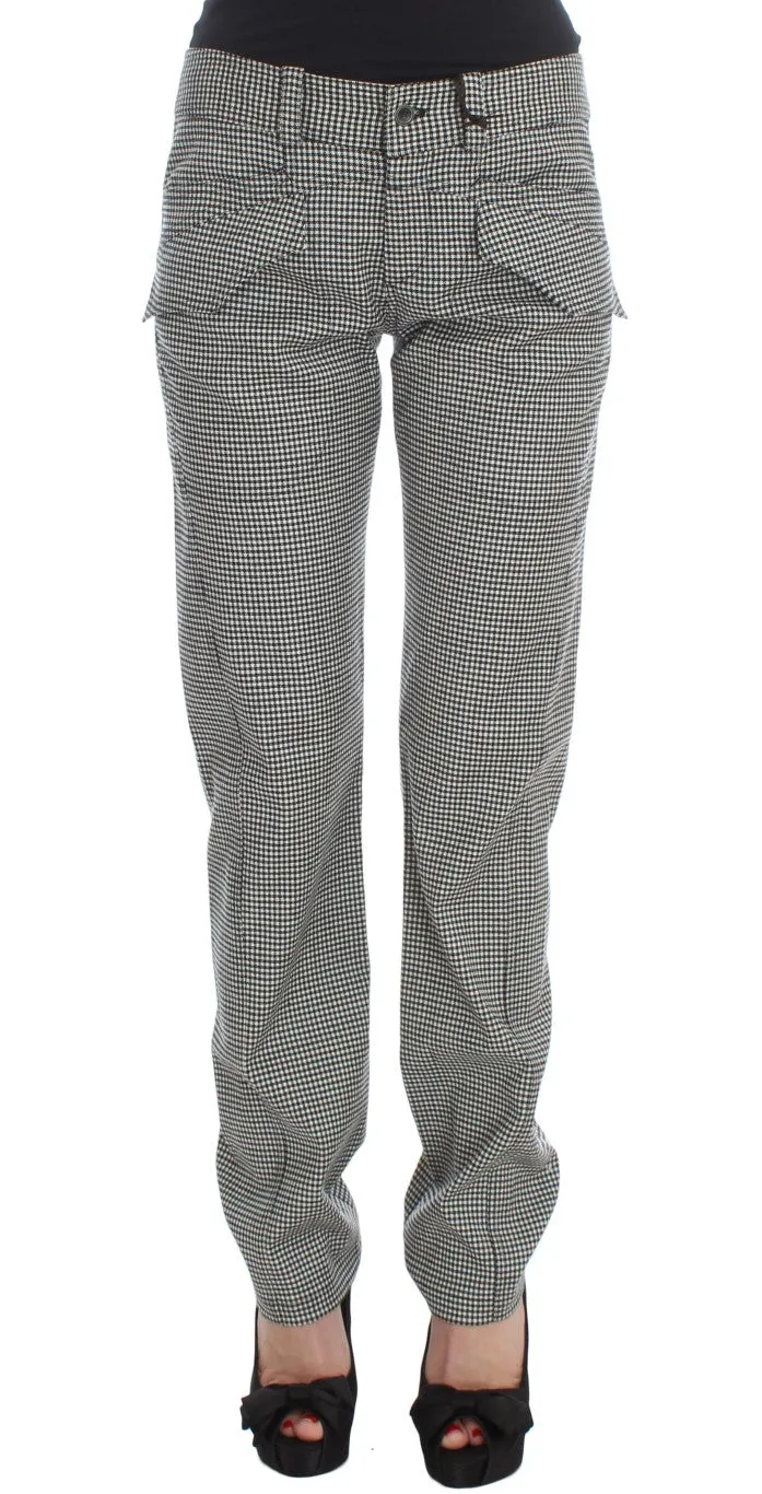 Ermanno Scervino   Checke Cotton Casual Women's Pants