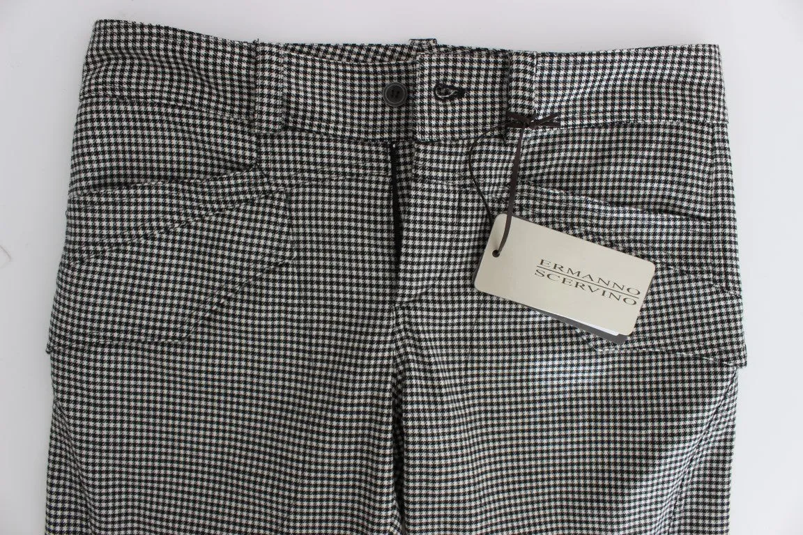Ermanno Scervino   Checke Cotton Casual Women's Pants