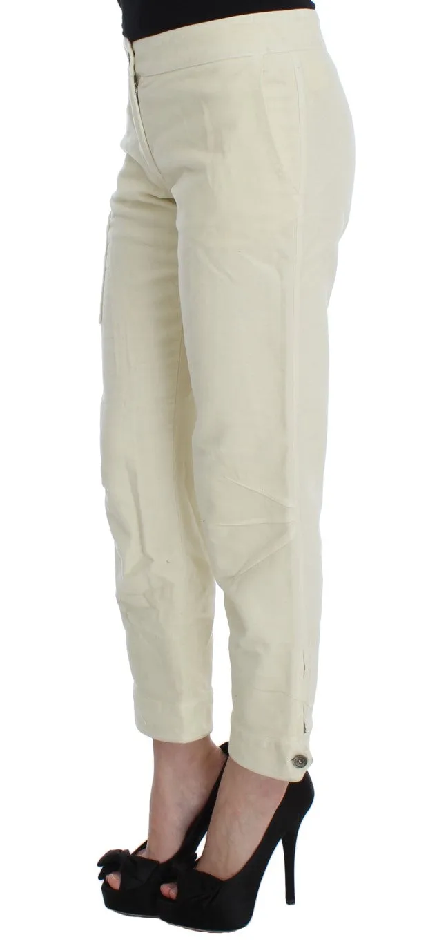 Ermanno Scervino  Cotton Capri Cropped Cargo Women's Pants
