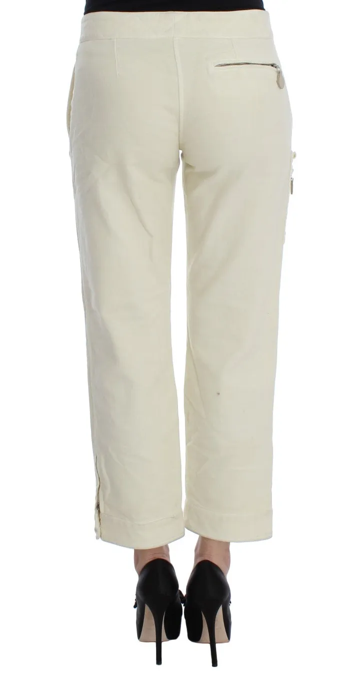 Ermanno Scervino  Cotton Capri Cropped Cargo Women's Pants