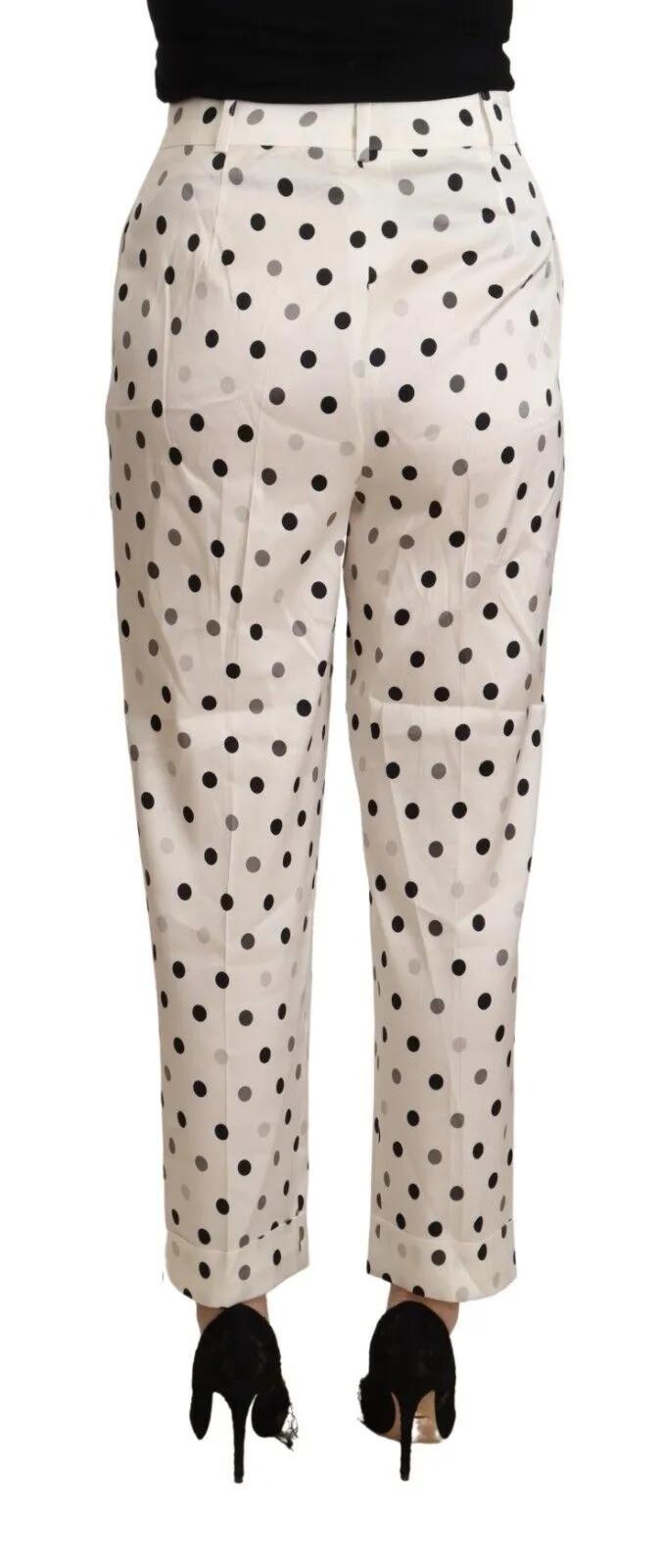 Ermanno Scervino  Polka Dotted High Waist Tape Women's Pants