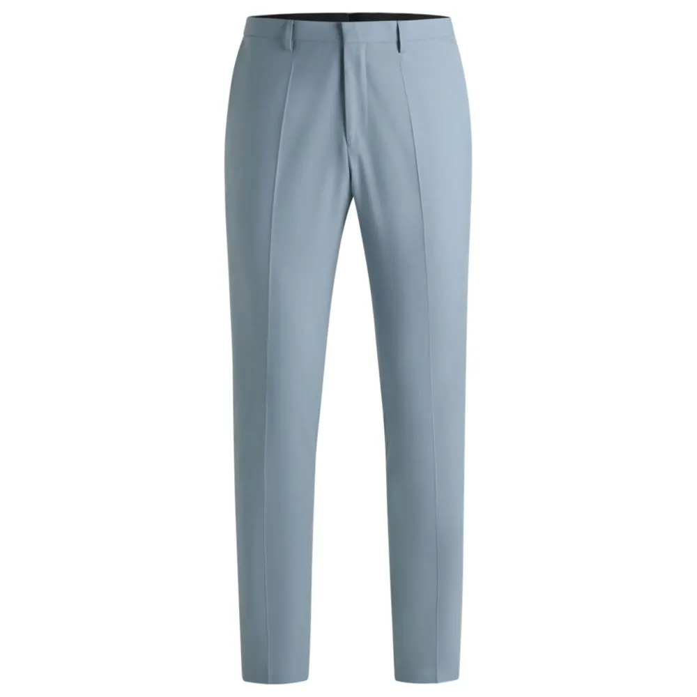 Extra-slim-fit trousers in wool stretch poplin