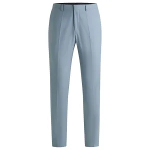 Extra-slim-fit trousers in wool stretch poplin