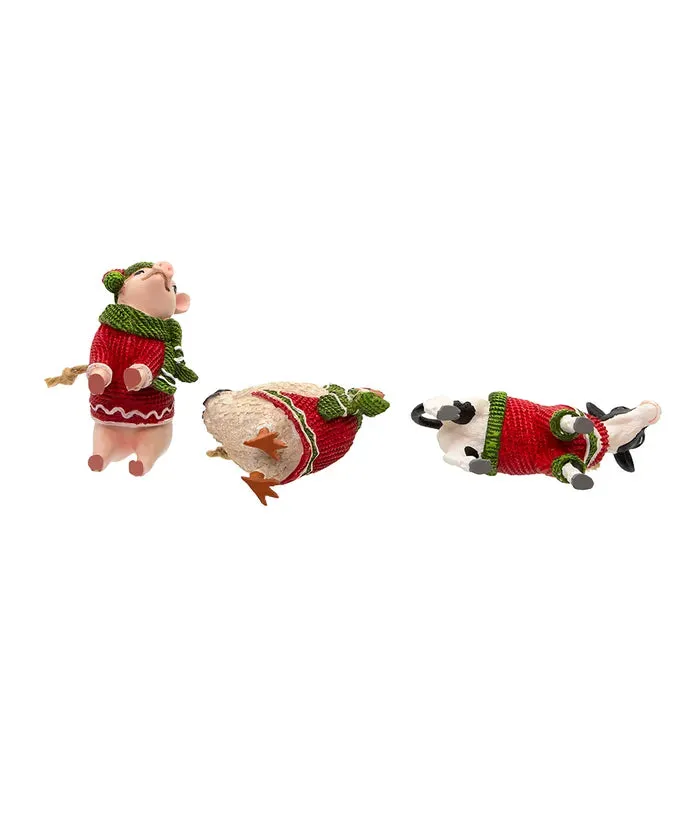 Farm Animal with Scarf and Sweater - Single, Various Species