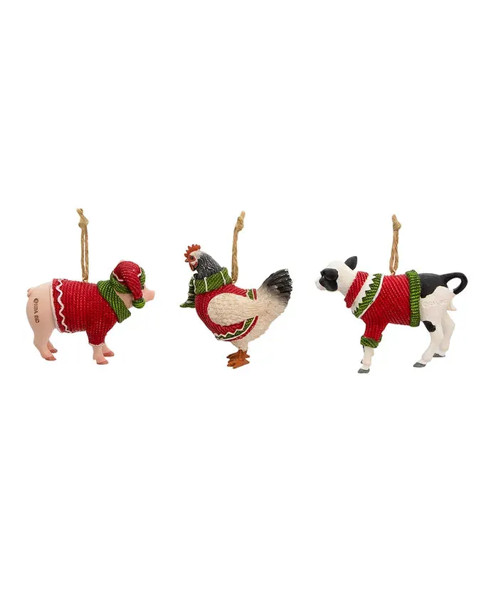 Farm Animal with Scarf and Sweater - Single, Various Species