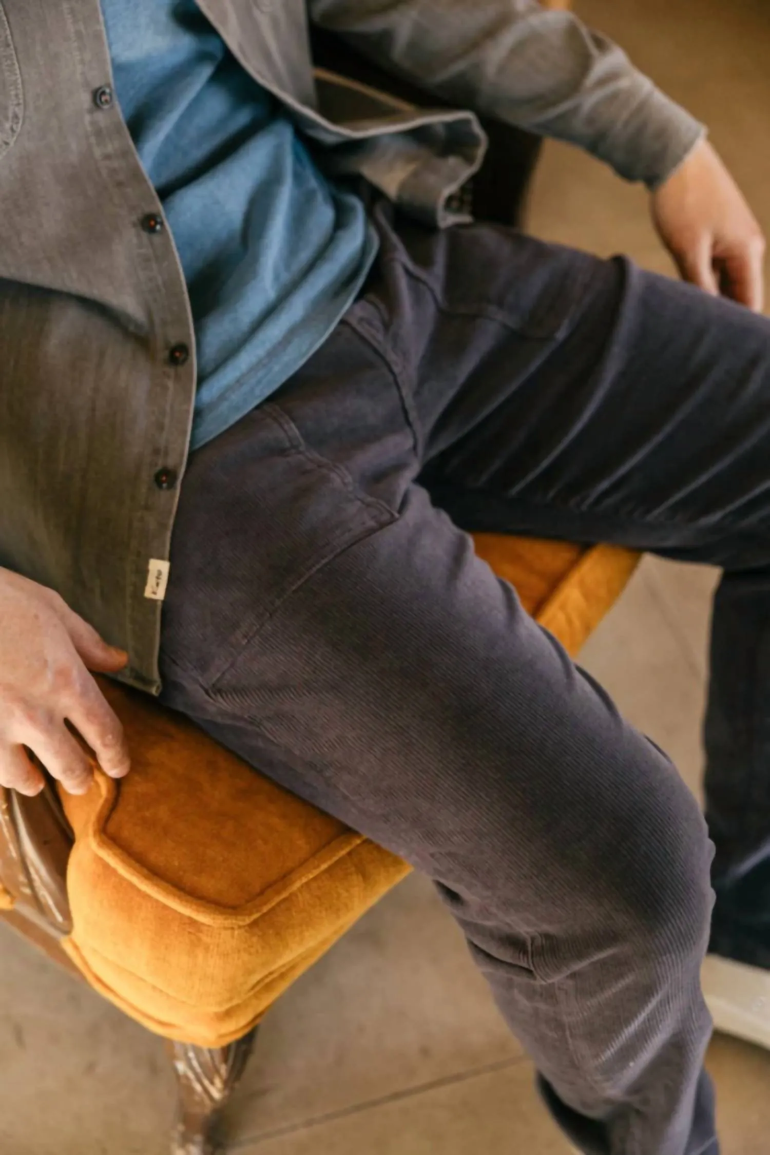 Fatigue Pants 16W Corduroy Pants In Charcoal