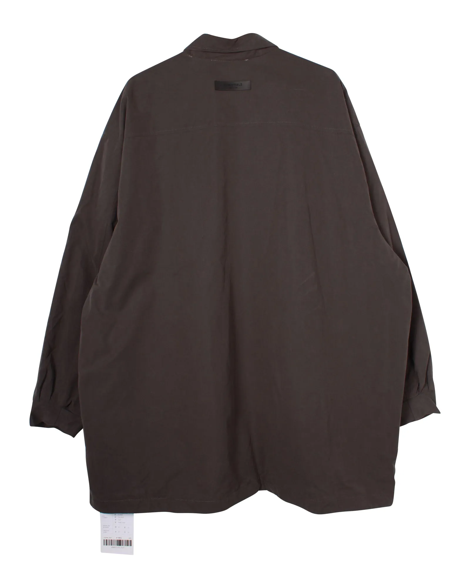 Fear Of God Essentials Napped Jacket in Grey Cotton