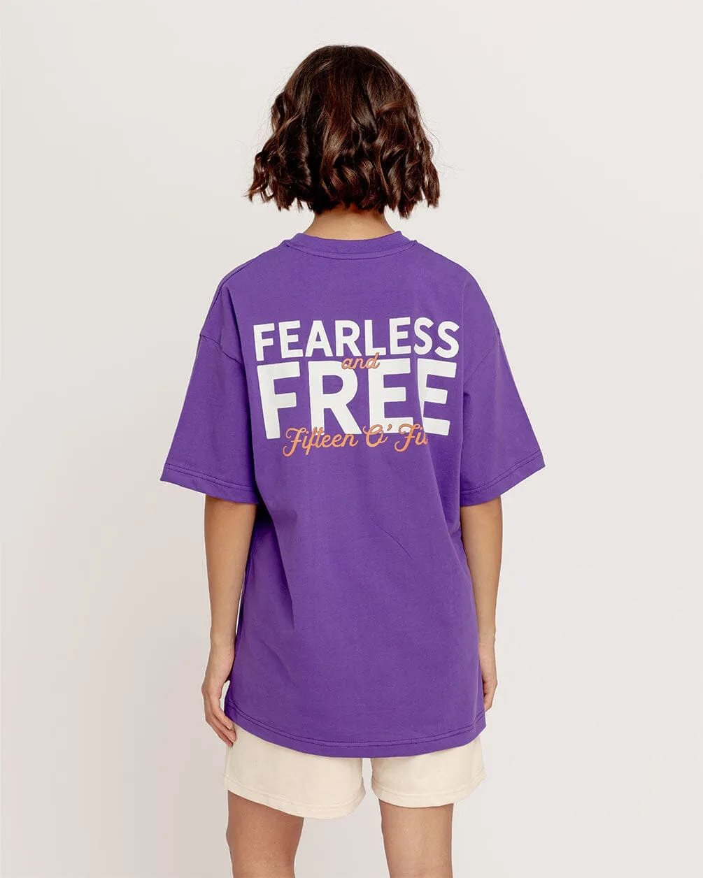 Fearless And Free Printed Oversized Tee