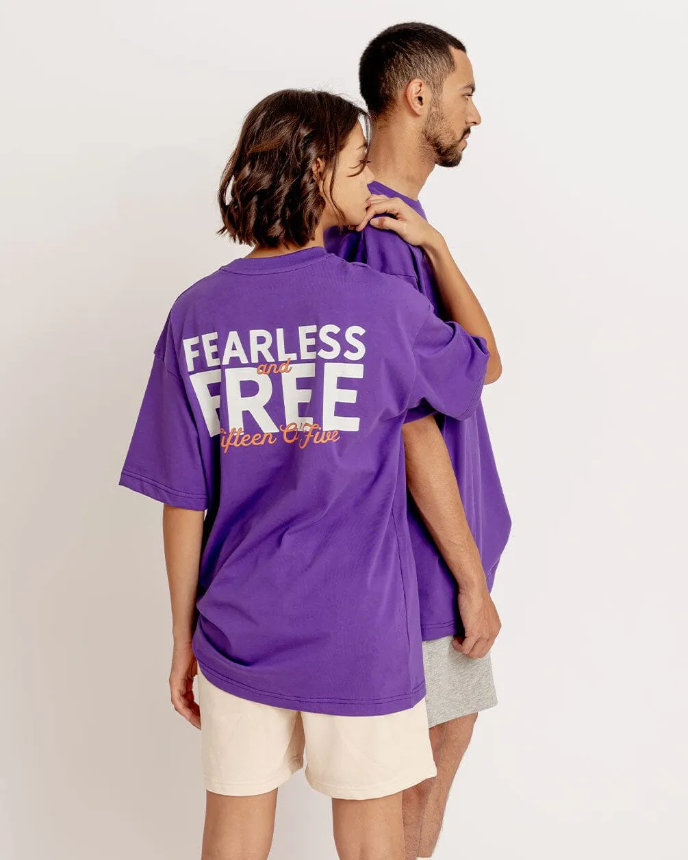 Fearless And Free Printed Oversized Tee