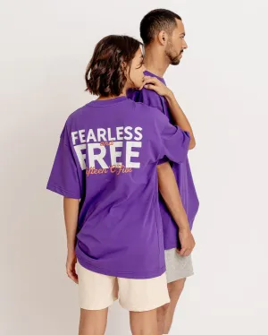 Fearless And Free Printed Oversized Tee