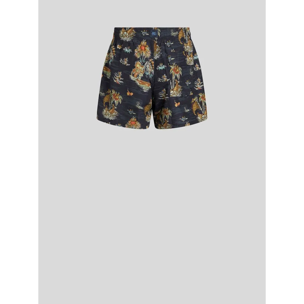 FIGURATIVE PATTERN SWIM SHORTS