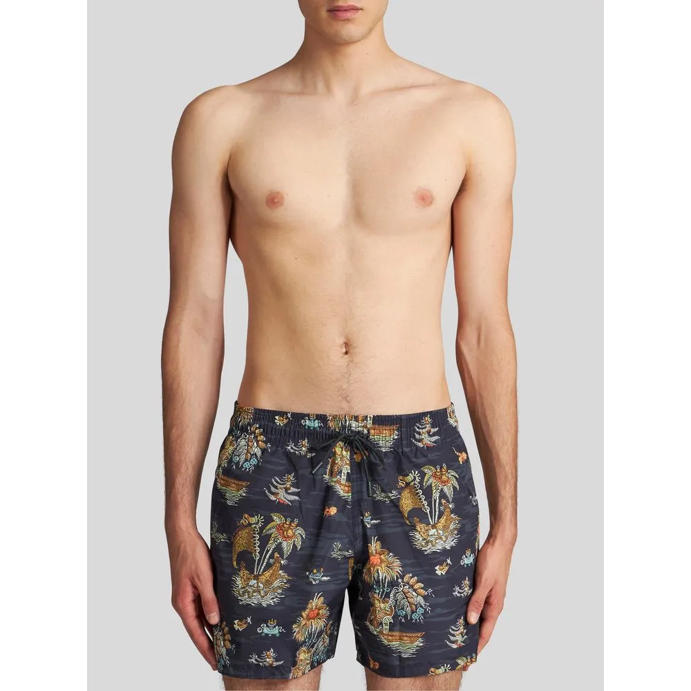 FIGURATIVE PATTERN SWIM SHORTS
