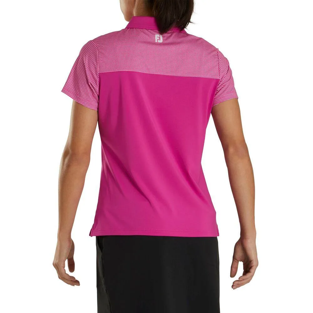 FootJoy Dot Print Yoke Golf Polo 2020 Women