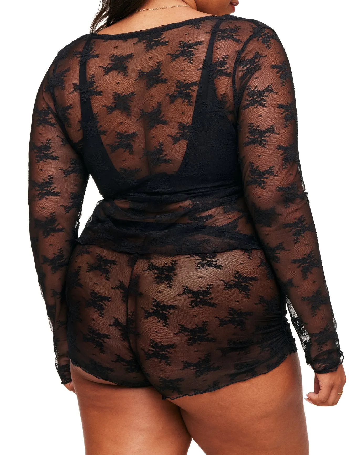 Gwendlyn Women's Plus-Size Lace Top And Shorts Set