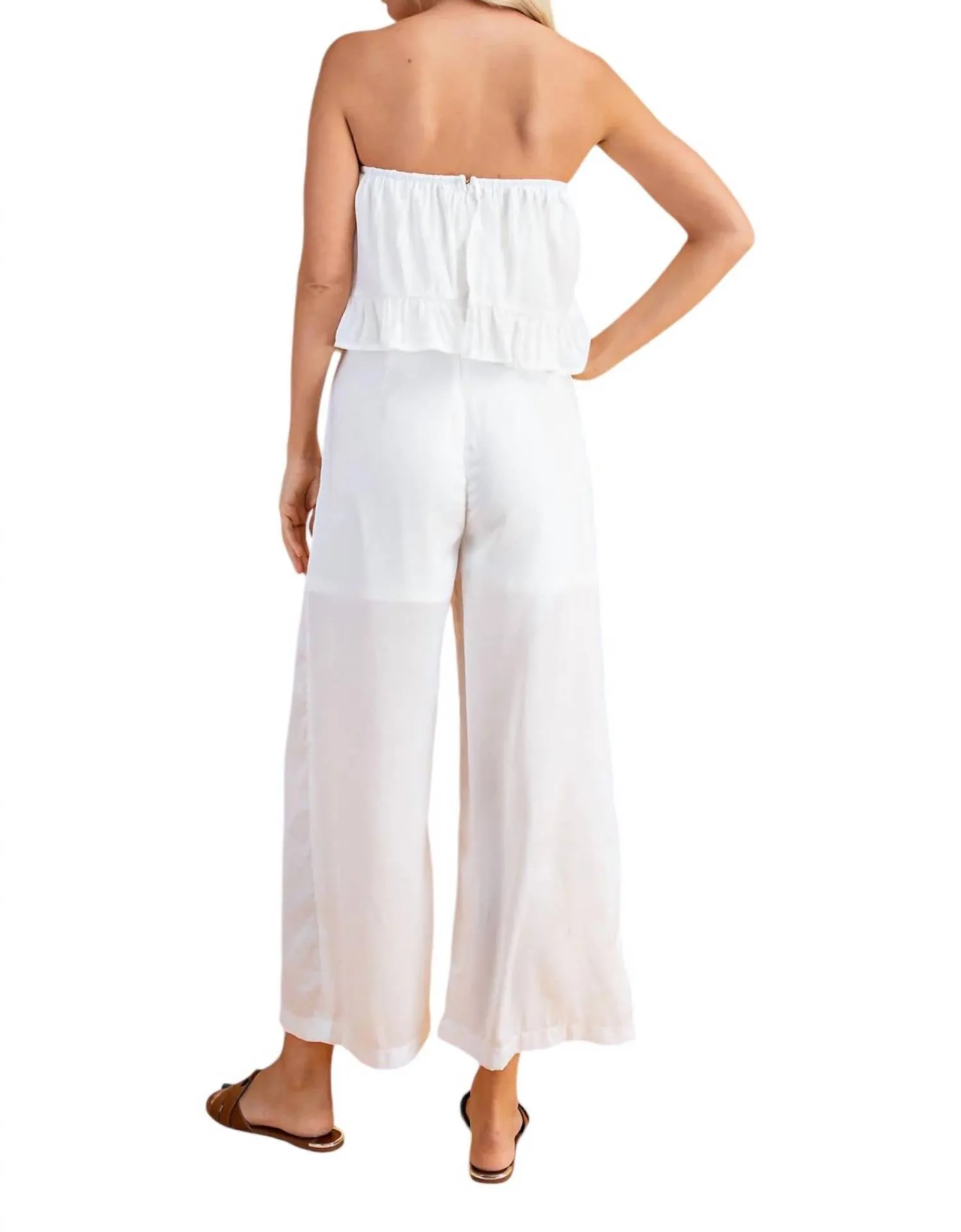 Halo Jumpsuit In White