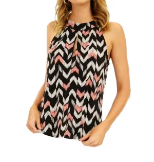 Halter Keyhole Tank In Yvette