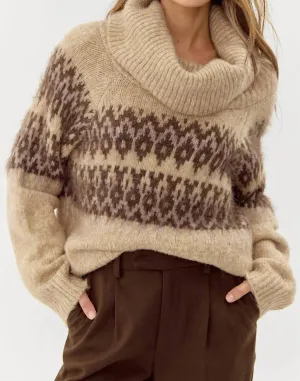 Harris Sweater In Camel Brown