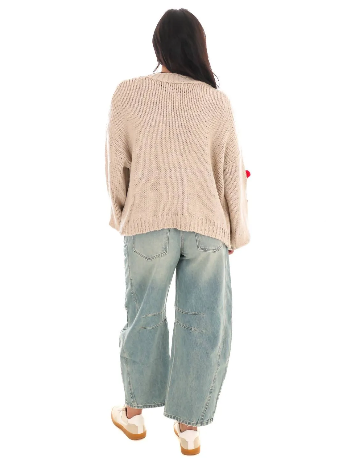 Heartfelt Knit Cardigan In Sand
