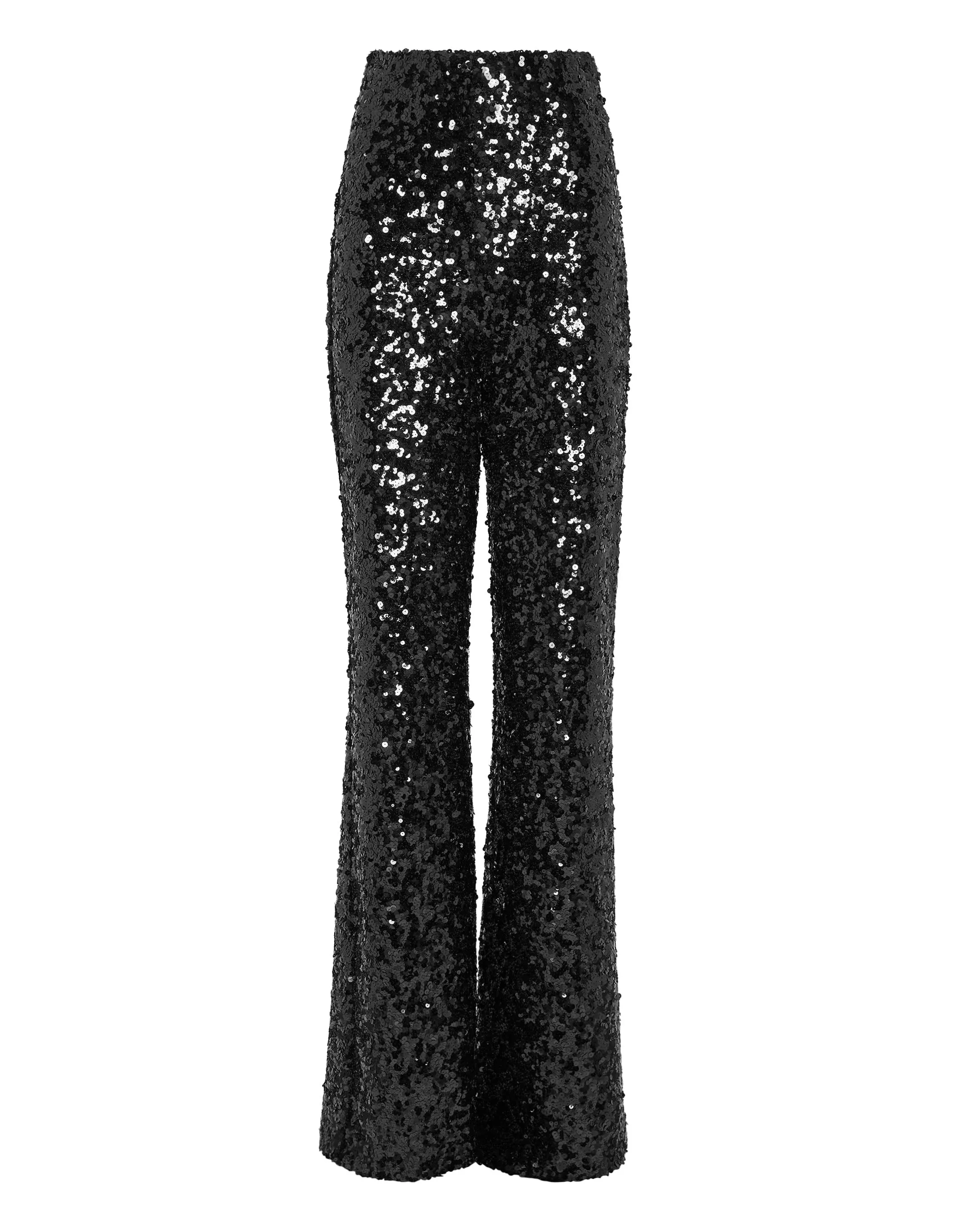 High Waist Trousers Pailletes Gothic Plein