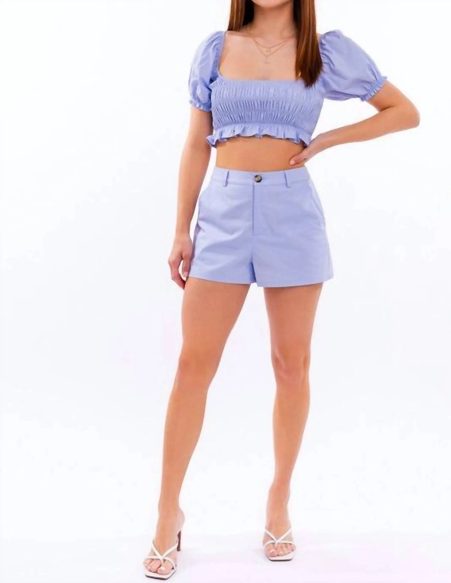 In The Sun Top In Sky Blue