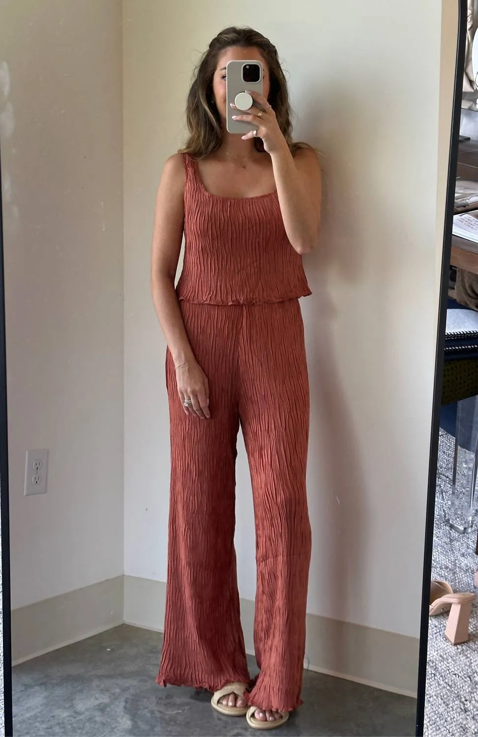 Janesa Rust Pant In Brown