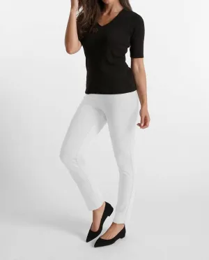 Jasmine Pant - Paramount Knit In White