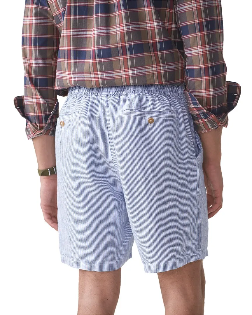 J.McLaughlin Hairline Stripe Griffin Linen Short