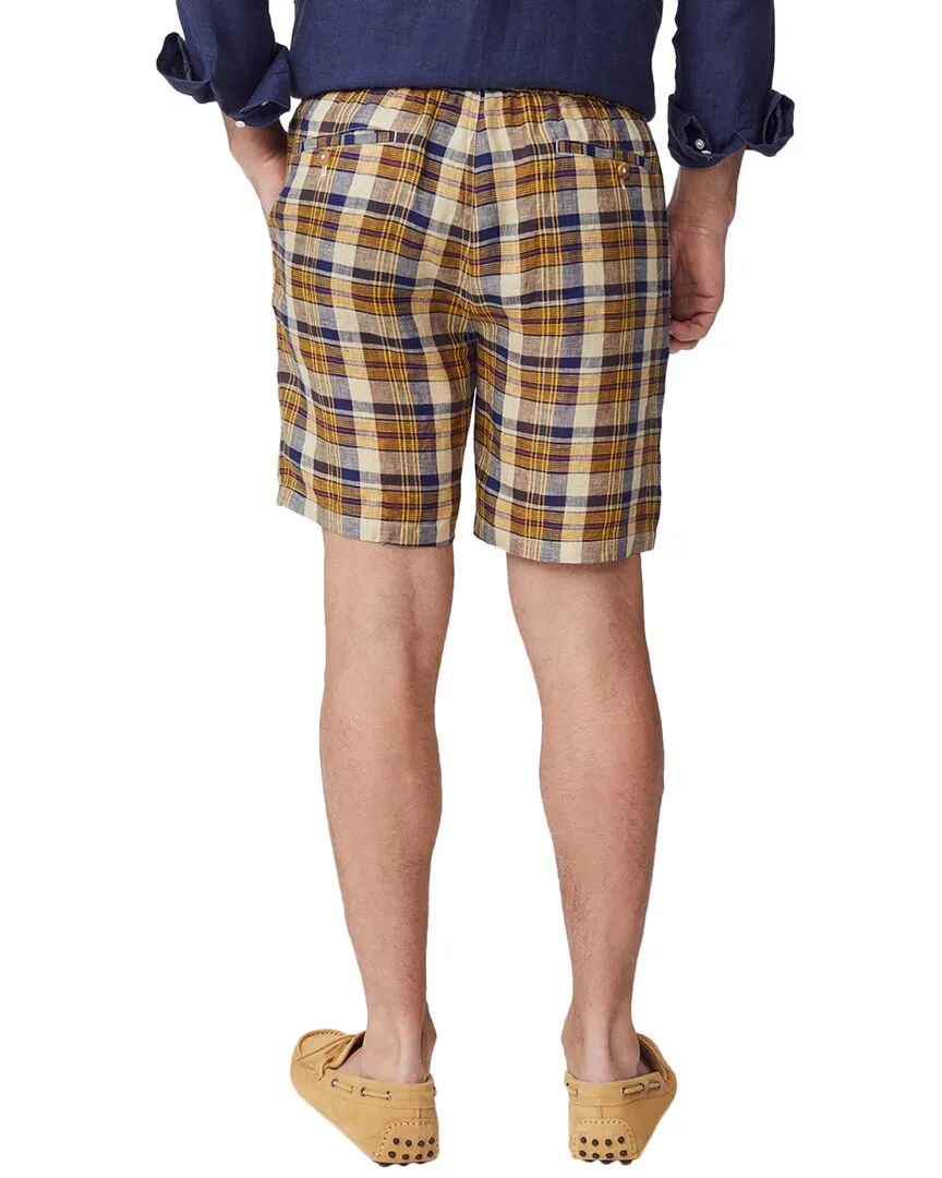 J.McLaughlin Plaid Griffin Linen Short