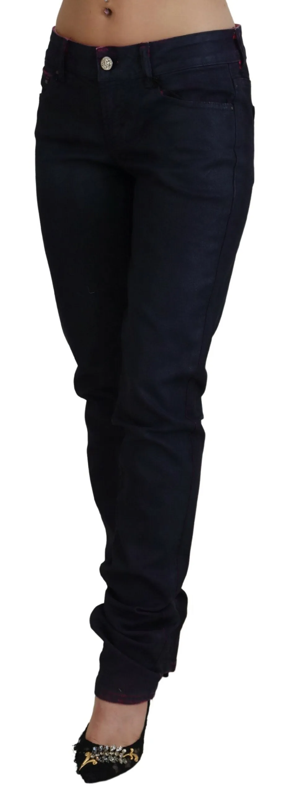 Just Cavalli  Low Waist Slim Fit Women Casual blue Women's Jeans