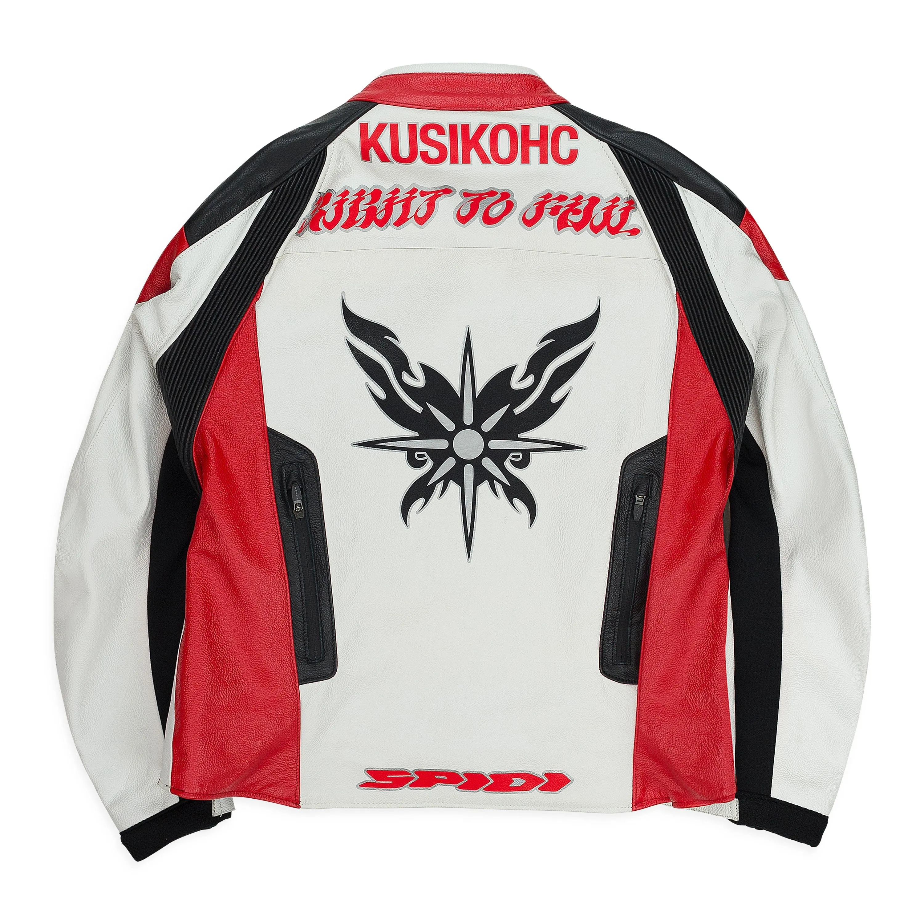 KSK SPIDI BURN RIDER RED LEATHER JACKET