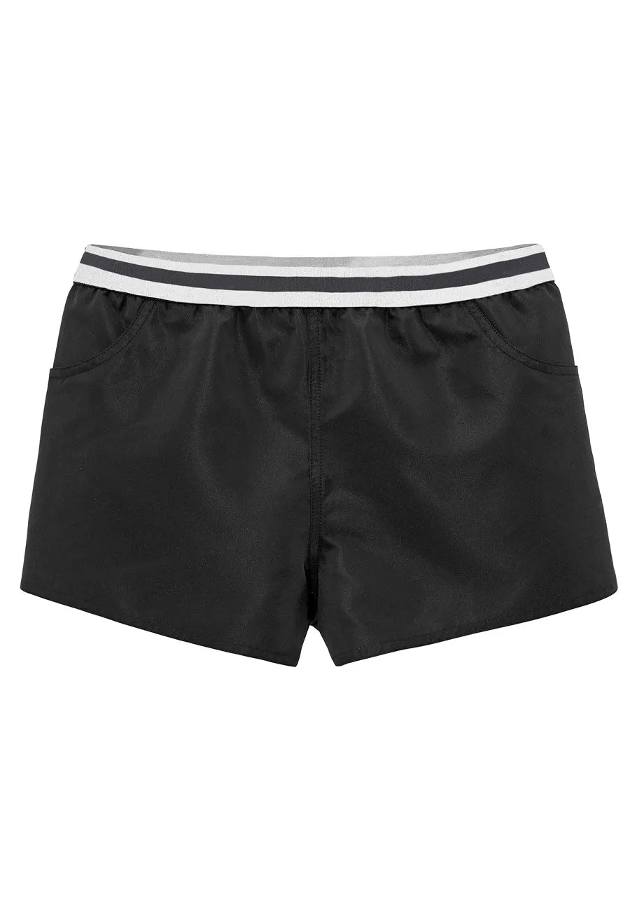 LASCANA Women's Stripe Band Swim Shorts