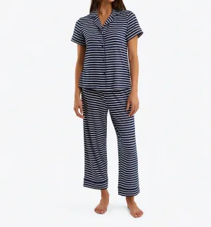 Linda Pajama Set In Nautical Stripe
