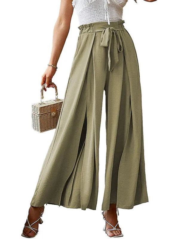 Loose Pleated Wide Leg Women's pants