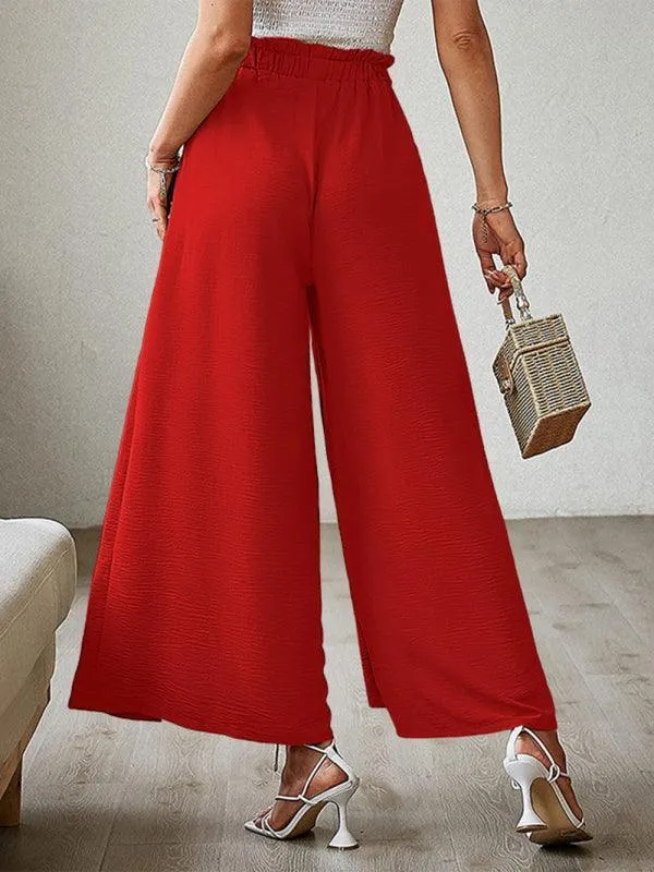 Loose Pleated Wide Leg Women's pants
