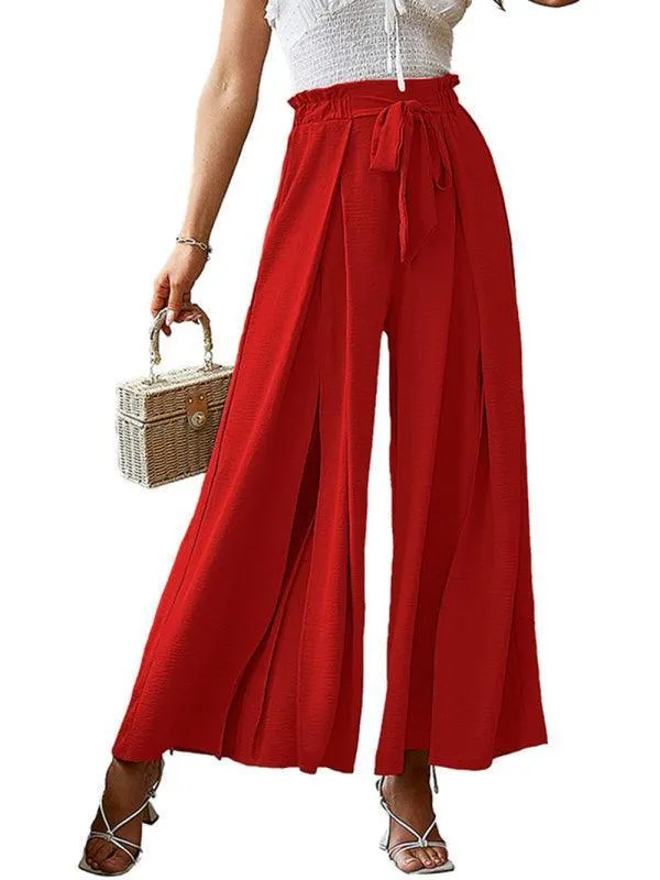 Loose Pleated Wide Leg Women's pants